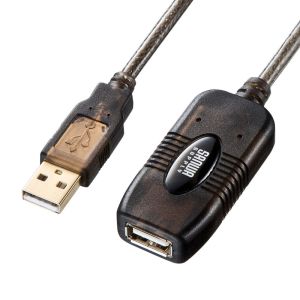 サンワサプライ SANWA SUPPLY サンワサプライ KB-USB-R205N 5m延長USBアクティブリピーターケーブル