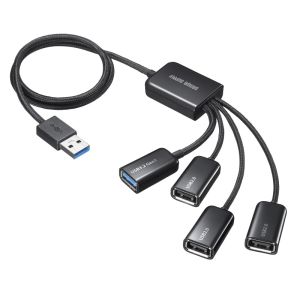 サンワサプライ SANWA SUPPLY サンワサプライ USB-3H436BK USB3.2 Gen1 USB2.0 コンボハブ 4ポート