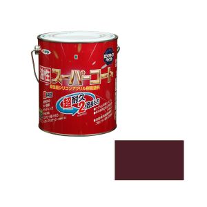 アサヒペン アサヒペン 油性スーパーコート 1.6L チョコレート