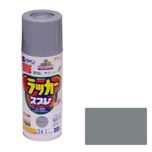 アサヒペン アサヒペン アスペンラッカースプレー 300ml グレー 568083