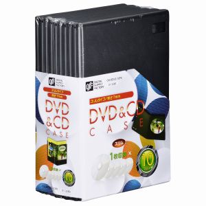 オーム電機 OHM オーム電機 DVD&CDケース スリムタイプ 1枚収納×10個パック OA-RDVS-10PK 01-3280