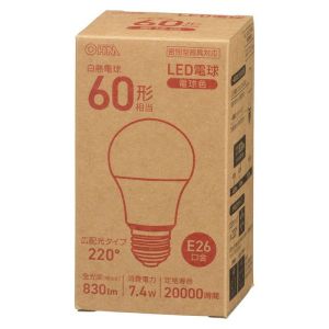 オーム電機 OHM オーム電機 LDA7L-G AG56 LED電球 E26 60形相当 電球色 063153