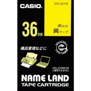 カシオ CASIO カシオ XR-36YW ネームランド用テープカートリッジ 粘着タイプ 36mm