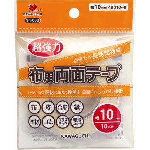 カワグチ KAWAGUCHI KAWAGUCHI 布用 両面テープ 幅10mm 10m巻 94-003 カワグチ