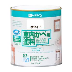 カンペハピオ KANSAI カンペハピオ 室内かべ用塗料 ホワイト 0.7L