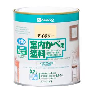 カンペハピオ KANSAI カンペハピオ 室内かべ用塗料 アイボリー 0.7L