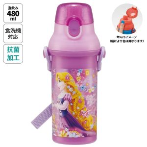 スケーター SKATER スケーター ラプンツェル24 抗菌直飲プラワンタッチボトル 480ml PSB5SANAG