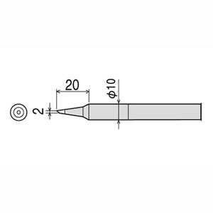 太洋電機 グット goot グット CXR-80RT-2C 替こて先 CX/CXR-60/80用 goot 太洋電機