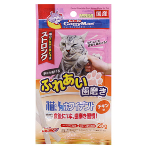 ドギーマンハヤシ DoggyMan ドギーマン 猫ちゃんホワイデント ストロング チキン味 25g 猫 おやつ