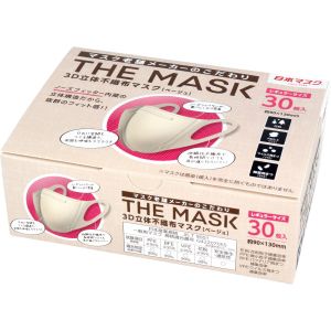 横井定 横井定 THE MASK 3D立体不織布マスク ベージュ レギュラーサイズ 30枚入