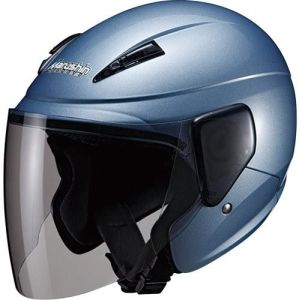 マルシン工業 Marushin バイクヘルメット セミジェット M-520 アイスブルー フリーサイズ 57～60CM未満