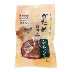 ペットプロジャパン PetPro ペットプロ 純国産かためささみひとくち 70g