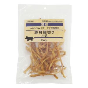 ペットプロジャパン PetPro ペットプロ 国産おやつ 無添加 豚耳細切り 160g