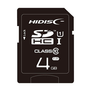 ハイディスク HI DISC ハイディスク SDHC 4GB HDSDH4GCL10UIJP3 UHS-I Ciass10 磁気研究所
