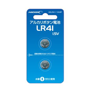 ハイディスク HI DISC アルカリボタン電池 HDLR41/1.5V2P