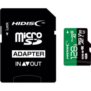 ハイディスク ハイディスク HDMCSDX128GA2V30PRO 超高速R170シリーズmicroSDXCカード 128GB