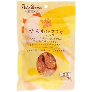 ペッツルート PetzRoute ペッツルート やんわかささみ チーズ入り 70g