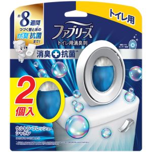 P&G P&G ファブリーズW消臭 トイレ用消臭剤 消臭+抗菌 ウルトラ フレッシュ シャボンの香り 2個パック