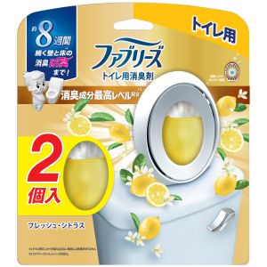 P&G P&G ファブリーズW消臭 トイレ消臭剤 消臭成分最高レベル フレッシュ シトラス 2個パック