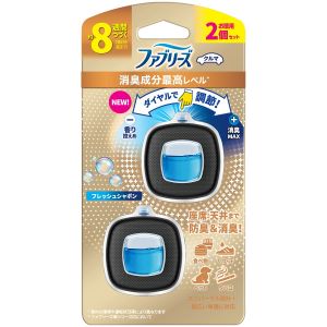 P&G P&G ファブリーズ 消臭芳香剤 車用 イージークリップ 消臭成分最高レベル フレッシュシャボン 2個パック