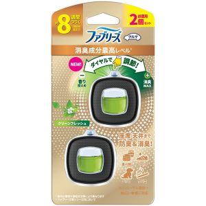 P&G P&G ファブリーズ 消臭芳香剤 車用 イージークリップ 消臭成分最高レベル クリーンフレッシュ 2個パック