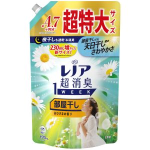 P&Gジャパン P&Gジャパン レノア 超消臭1WEEK 柔軟剤 部屋干し おひさまの香り つめかえ 超特大 1510mL