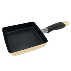 ベストコ BESTOCO ベストコ 玉子焼き器 エッグパン 13×14cm クリームちびパン ミニ IH ガス火 オール熱源対応 NQ-0104 カリーノ