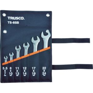 トラスコ TRUSCO トラスコ 両口スパナセット 6本組 TS-6SD