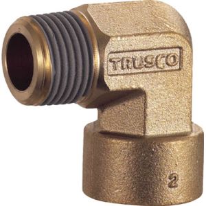 トラスコ TRUSCO トラスコ ねじ込み継手 エルボ R1/4-RC1/4 1個 TN-12L