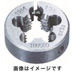 トラスコ TRUSCO トラスコ T38D-3X0.5 丸ダイス 38径 M3×0.5  SKS TRUSCO