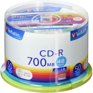 Verbatim 三菱 三菱 SR80FC50V1 CD-R CDR 700MB 50枚 シルバーレーベル Verbatim