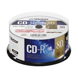 ビクター Victor ビクター AR80FPX30SJ1 音楽用 CD-R 80分 30枚 カラーMIXプリンタブル