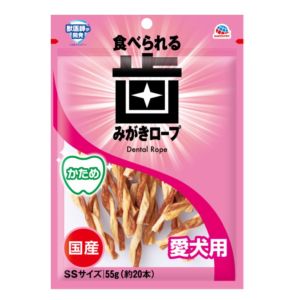 アースペット EARTH アースペット 食べられる 歯みがき ロープ 愛犬用かためSS 55g EARTH