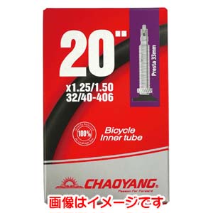 チャオヤン CHAOYANG チャオヤン 自転車 20x1.95-2.125 チューブ 肉厚1.2mm 英式 箱入り CHAOYANG