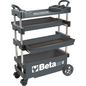 ベータ Beta Beta 27000202 折りたたみ式ツールトロリー C27S グレー メーカー直送 代引不可 北海道沖縄離島不可