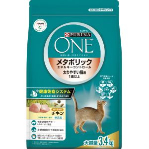 ネスレ日本 Nestle ネスレ ピュリナワンキャット メタボリックエネルギーコントロール 太りやすい猫用 1歳から全ての年齢に チキン 3.4kg 77430