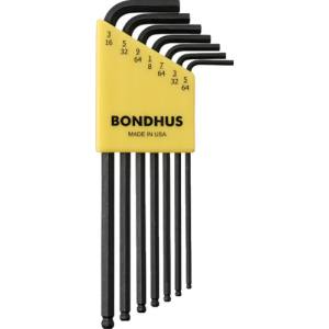 ボンダス BONDHUS ボンダス BLX7 ボールポイント L-レンチ ロング インチ セット7本組 5/64-3/16 BONDHUS