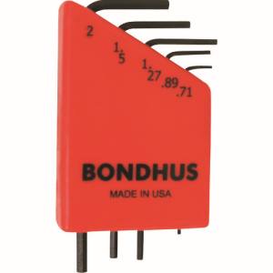 ボンダス BONDHUS ボンダス HLX5MS 精密六角レンチセット 5本組 0.71-2mm BONDHUS