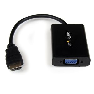 スターテックドットコム StarTech.com スターテック HD2VGAA2 HDMI-VGA変換アダプタ/コンバータ(オーディオ対応) 1920x1080