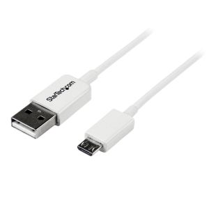 スターテックドットコム StarTech.com スターテック USBPAUB1MW 1m ホワイト micro USB2.0ケーブル