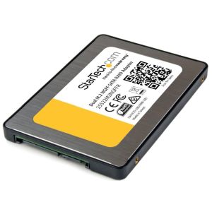 スターテックドットコム StarTech.com スターテック ZU200NE デュアルM.2 SSD - 2.5インチSATA 変換アダプターケース RAID TRIM対応