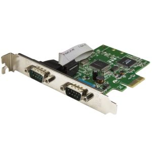 スターテックドットコム StarTech.com スターテック ZU201EJ RS232C 2ポート増設PCI Expressカード デュアルシリアルポート拡張用PCIe接続ボード