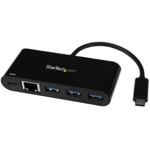 スターテックドットコム StarTech.com スターテック ZU201KT USB-C接続ギガビット有線LANアダプタ 3ポートUSB3.0ハブ搭載 USB給電 Power Delivery 対応