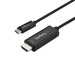 スターテックドットコム StarTech.com スターテック ZU201MF 2m USB-C - HDMIケーブル 4K 60Hz ブラック USB Type-C コンピュータモニタケーブル