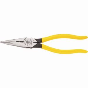 クラインツール KLEIN TOOLS KLEIN D203-8N 強力型ロングノーズプライヤー サイドカット 220mm 皮むき穴付 クラインツール