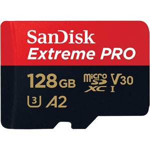 サンディスク SanDisk 海外パッケージ マイクロSDXC 128GB SDSQXCY-128G-GN6MA UHS-I U3 class10 A2 V30 ExtremePRO