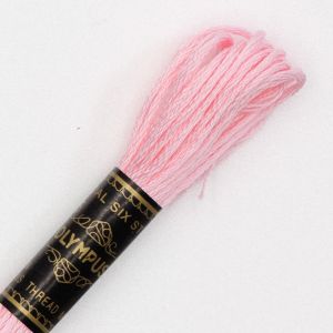 オリムパス オリムパス 刺しゅう糸 刺繍糸 25番 6かせ 8mｘ6本 6束 カラー 102 ピンク 赤系