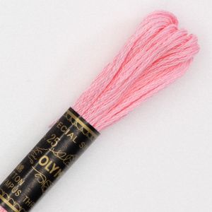 オリムパス オリムパス 刺しゅう糸 刺繍糸 25番 6かせ 8mｘ6本 6束 カラー 103 ピンク 赤系