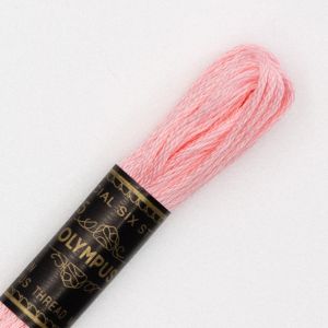 オリムパス オリムパス 刺しゅう糸 刺繍糸 25番 6かせ 8mｘ6本 6束 カラー 117 ピンク 赤系