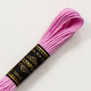 オリムパス オリムパス 刺しゅう糸 刺繍糸 25番 6かせ 8mｘ6本 6束 カラー 132 ピンク 赤系